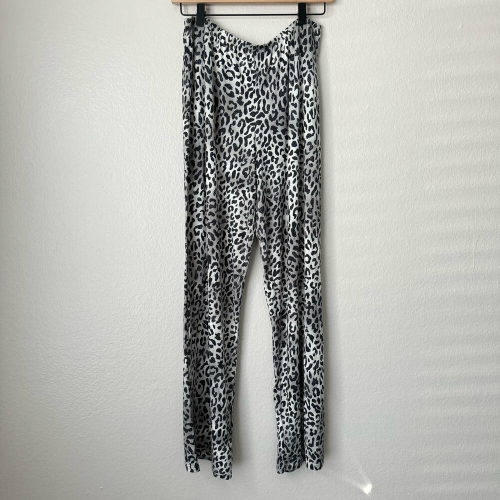 NWT INC International Concepts Womens Cheetah Pajama Pants Lounge Size Medium